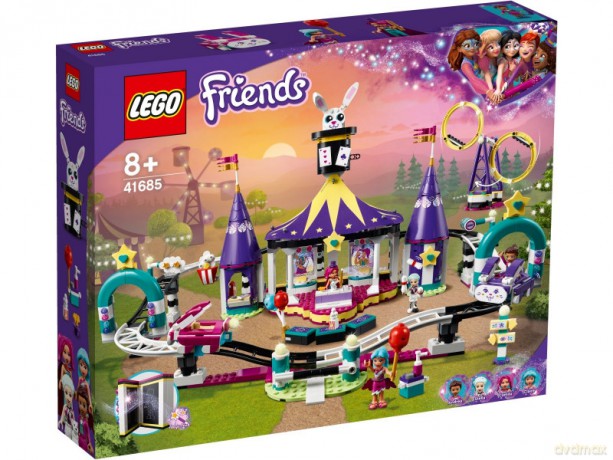 LEGO Friends 41685 Magiczne wesołe miasteczko z kolejką górską [KLOCKI]