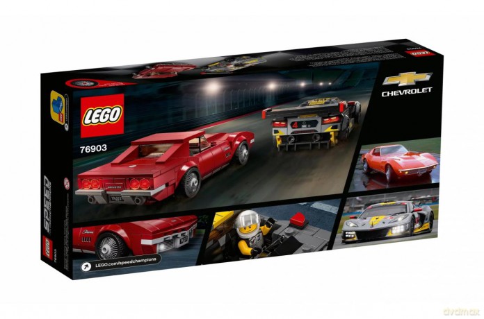 LEGO Speed Champions 76903 Samochód wyścigowy Chevrolet Corvette C8.R i 1968 Chevrolet Corvette [KLOCKI]