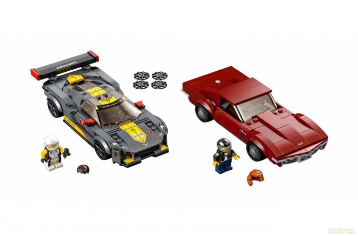 LEGO Speed Champions 76903 Samochód wyścigowy Chevrolet Corvette C8.R i 1968 Chevrolet Corvette [KLOCKI]