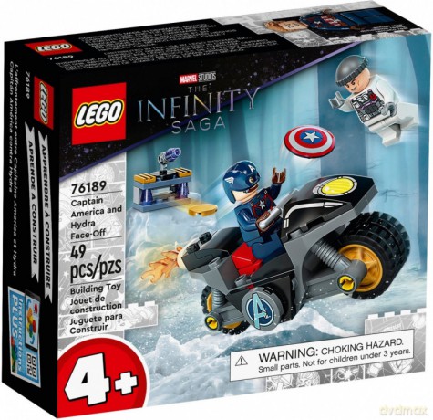 LEGO Super Heroes 76189 Kapitan Ameryka i pojedynek z Hydrą [KLOCKI]