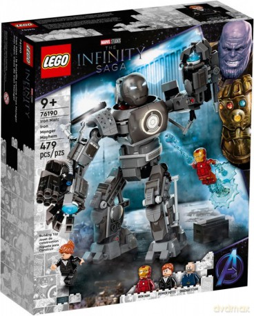 LEGO Super Heroes 76190 Iron Man: zadyma z Iron Mongerem [KLOCKI]
