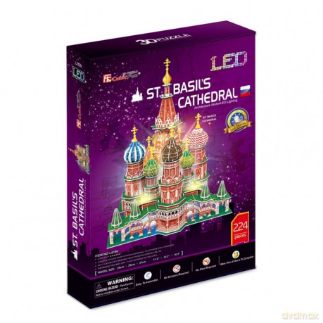 Puzzle 3D LED Katedra Św. Bazylego [PUZZLE]