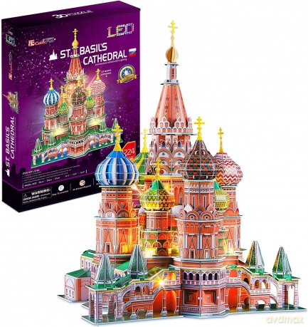 Puzzle 3D LED Katedra Św. Bazylego [PUZZLE]