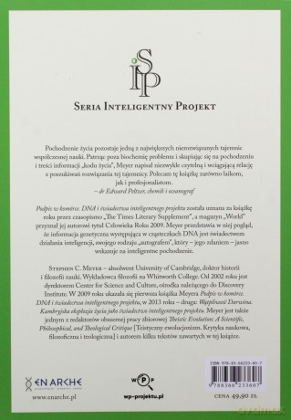 Podpis w komórce. DNA i świadectwa inteligentnego projektu - Stephen C. Meyer [KSIĄŻKA]