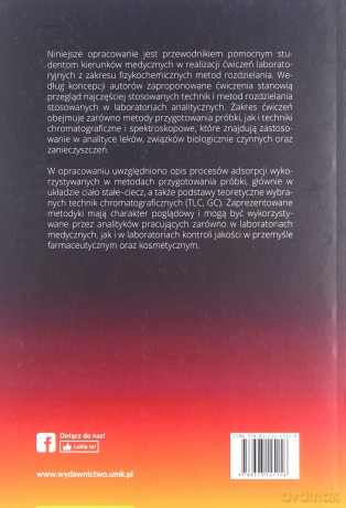 Fizykochemiczne metody rozdzielania w medycynie i farmacji Ćwiczenia laboratoryjne [KSIĄŻKA]