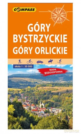 Góry Bystrzyckie Góry Orlickie wersja laminowana