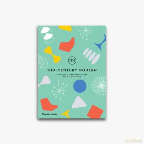 Mid-Century Modern Gift Wrapping Paper Book [KSIĄŻKA]