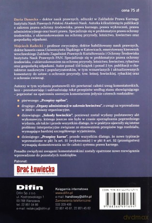 Prawo łowieckie z komentarzem do wybranych przepisów - Daria Danecka, Wojciech Radecki [KSIĄŻKA]
