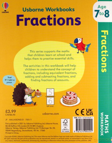 Usborne Workbooks Fraction [KSIĄŻKA]