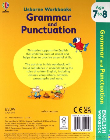 Usborne Workbooks Grammar and Punctuation [KSIĄŻKA]