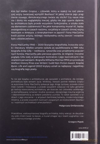 Walter Gropius Visionary Founder of the Bauhaus - Fiona MacCarthy [KSIĄŻKA]