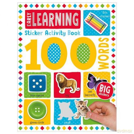 100 Early Learning Words Sticker Activity (100 Sticker Activity) - Make Believe Ideas [KSIĄŻKA]