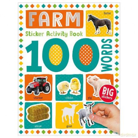100 Farm Words Sticker Activity (100 Sticker Activity) - Make Believe Ideas [KSIĄŻKA]