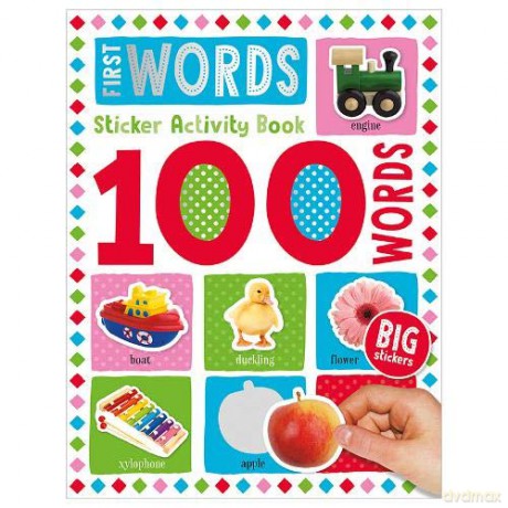 100 First Words Sticker Activity (100 Sticker Activity) - Make Believe Ideas [KSIĄŻKA]