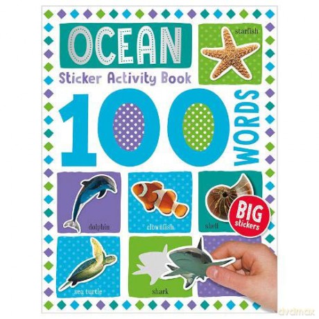 100 Ocean Words Sticker Activity (100 Sticker Activity) - Make Believe Ideas [KSIĄŻKA]