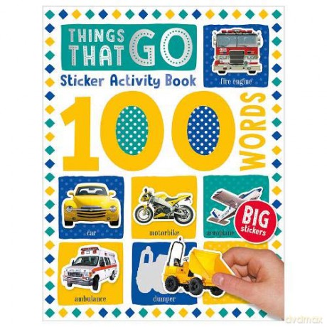 100 Things That Go Words Sticker Activity (100 Sticker Activity) - Make Believe Ideas [KSIĄŻKA]