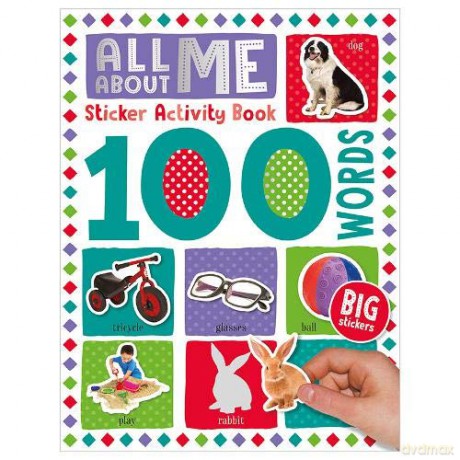 100 Words All About Me Words Sticker Activity Book (100 Sticker Activity) - Make Believe Ideas [KSIĄŻKA]