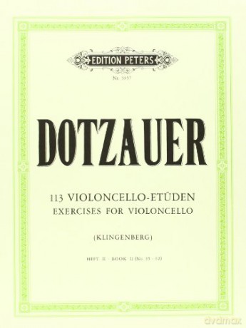 113 CELLO EXERCISES VOL2 3562: Technik für Cello - Friedrich Dotzauer [KSIĄŻKA]