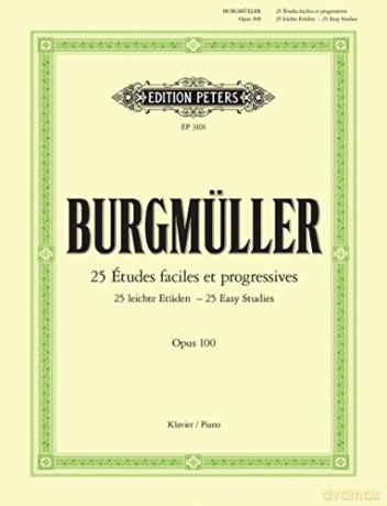 25 EASY STUDIES OP100 FOR PIANO: für Klavier [KSIĄŻKA]