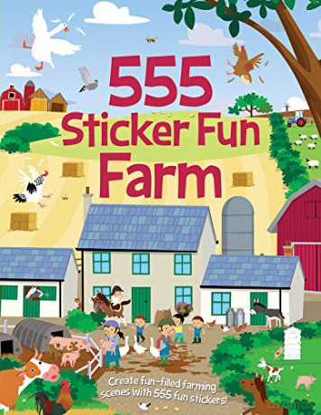 555 Sticker Fun Farm - Imagine That [KSIĄŻKA]