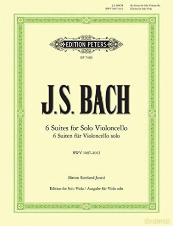 6 Cello Suites Arr For Viola [KSIĄŻKA]