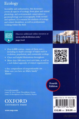 A Dictionary of Ecology 4/e (Oxford Quick Reference) - Michael Allaby [KSIĄŻKA]
