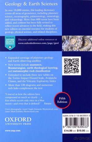 A Dictionary of Geology and Earth Sciences (Oxford Quick Reference) - Michael Allaby [KSIĄŻKA]