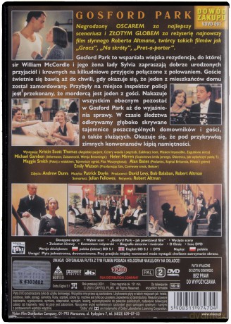 Gosford Park [DVD]