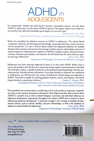 ADHD in Adolescents: Development, Assessment, and Treatment - Stephen P. Becker [KSIĄŻKA]