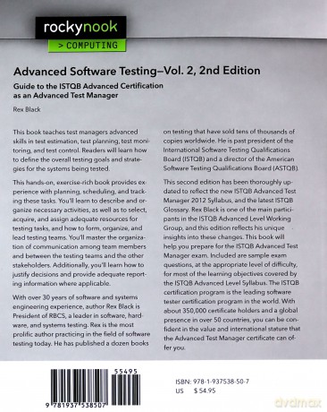 Advanced Software Testing - Vol. 2, 2nd Edition: Guide to the ISTQB Advanced Certification as an Advanced Test Manager - Rex Black [KSIĄŻKA]