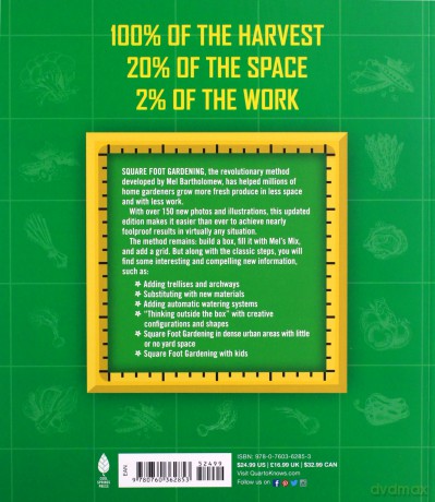 All New Square Foot Gardening, 3rd Edition, Fully Updated: - MORE Projects - NEW Solutions - GROW Vegetables Anywhere: 9 - Mel Bartholomew [KSIĄŻKA]