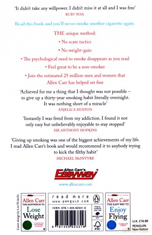 Allen Carr's Easy Way to Stop Smoking: Read this book and you'll never smoke a cigarette again - Allen Carr [KSIĄŻKA]