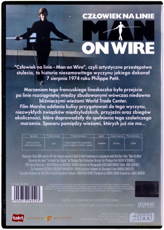 Człowiek na linie [DVD]