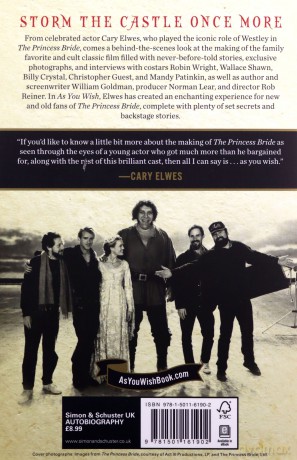 As You Wish: Inconceivable Tales from the Making of The Princess Bride - Cary Elwes [KSIĄŻKA]