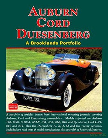 Auburn Cord Duesenberg - A Brooklands Portfolio (Brooklands Books Road Test Series) - R. M. Clarke [KSIĄŻKA]