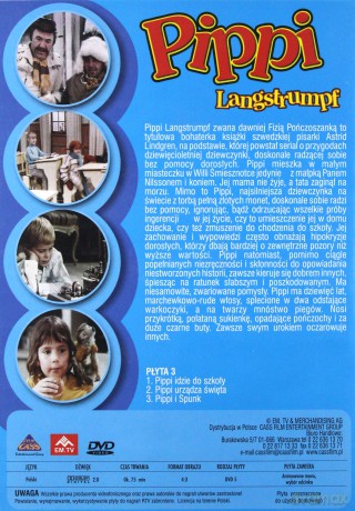 Pippi Langstrumpf 3: Pippi idzie do szkoły / Pippi urządza święta / Pippi i Spunk [DVD]
