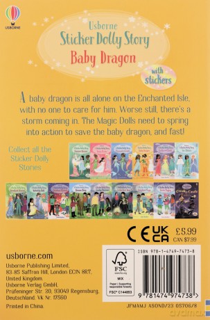 Baby Dragon (A Sticker Dolly Story): Brand new chapter book series for fans of Sticker Dolly Dressing: Sticker Dollies: 1 (Sticker Dolly Stories) - Zanna Davidson [KSIĄŻKA]