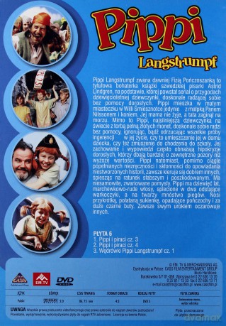 Pippi Langstrumpf 6: Pippi i piraci 3 / Pippi i piraci 4 /  Wędrówki Pippi Langstrumpf 1 [DVD]