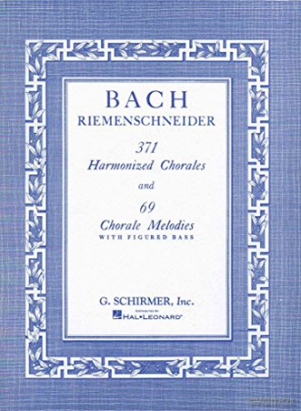 BACH - Corales (371) Armonizados y 69 Melodias Corales con Bajo para Piano (Reimensneider) [KSIĄŻKA]