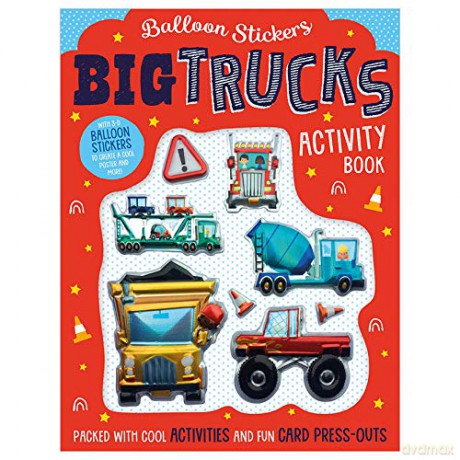 Balloon Stickers Big Trucks Activity Book [KSIĄŻKA]