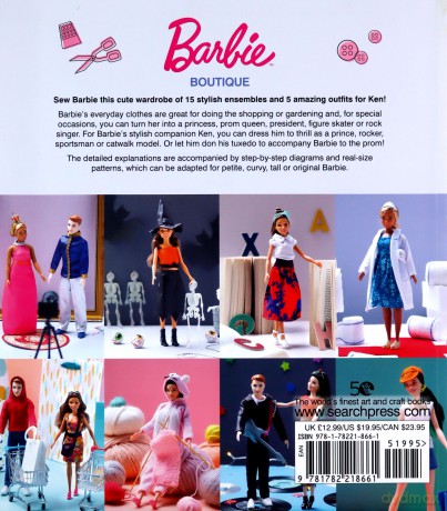 Barbie Boutique: Sew 20 stunning outfits for Barbie and Ken - Annabel Benilan [KSIĄŻKA]