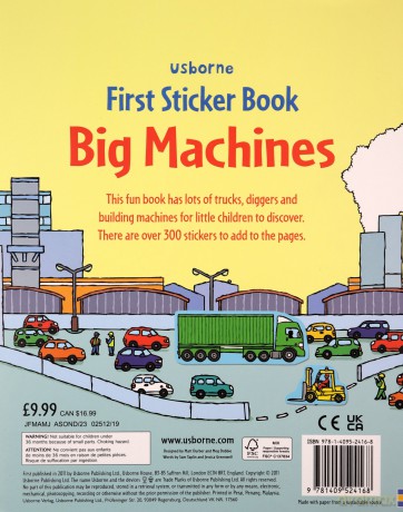 Big Machines Sticker Book (Usborne First Sticker Books) (First Sticker Books series) - Felicity Brooks [KSIĄŻKA]