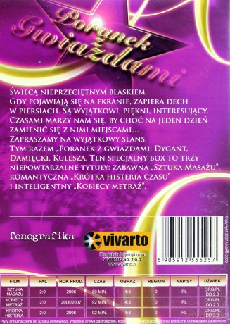 Poranek z gwiazdami: Krótka histeria czasu / Sztuka masażu / Kobiecy metraż [BOX] [3DVD]