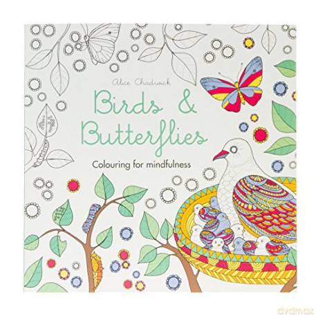 Birds and Butterflies Colouring For Mindfulness [KSIĄŻKA]
