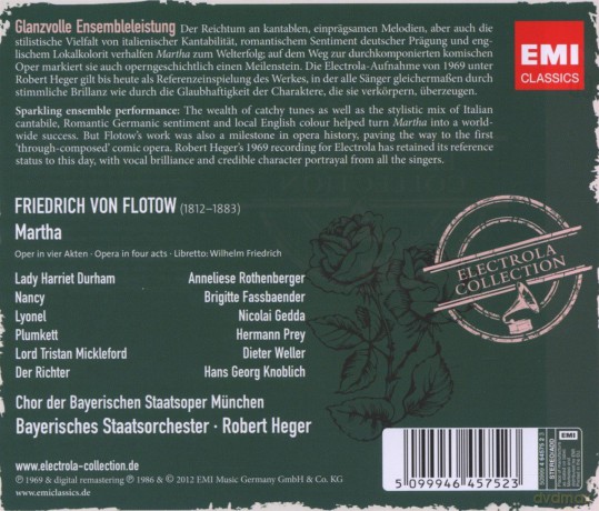 Annelies Rothenberger: Martha [2CD]