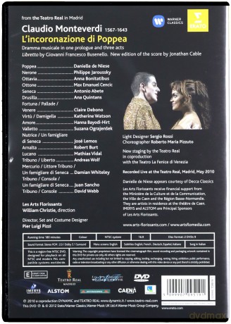 William Christie/Philippe Jaroussky/Danielle De Niese/Anna Bonitatibus/Max Emanuel Cencic: L`Inconorazione Di Poppea [2DVD]