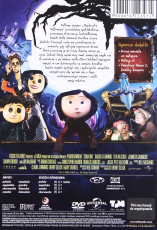 Koralina i tajemnicze drzwi [DVD]