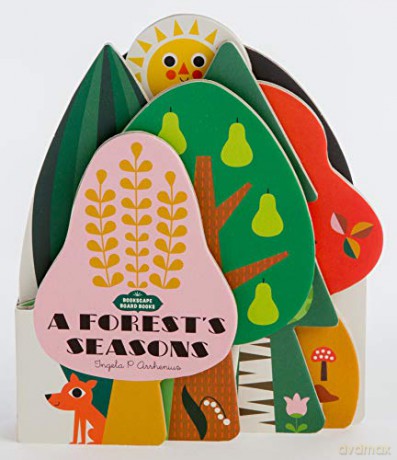 Bookscape Board Books: A Forest's Seasons: (Colorful Children's Shaped Board Book, Forest Landscape Toddler Book): 1 - Ingela P. Arrhenius [KSIĄŻKA]
