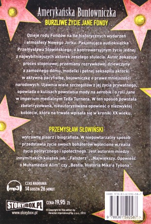 Amerykańska buntowniczka. Burzliwe życie Jane Fondy - Przemysław Słowiński [AUDIOBOOK] [CD-MP3]