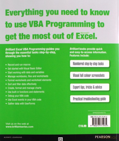 Brilliant Excel VBA Programming - Curtis Frye [KSIĄŻKA]